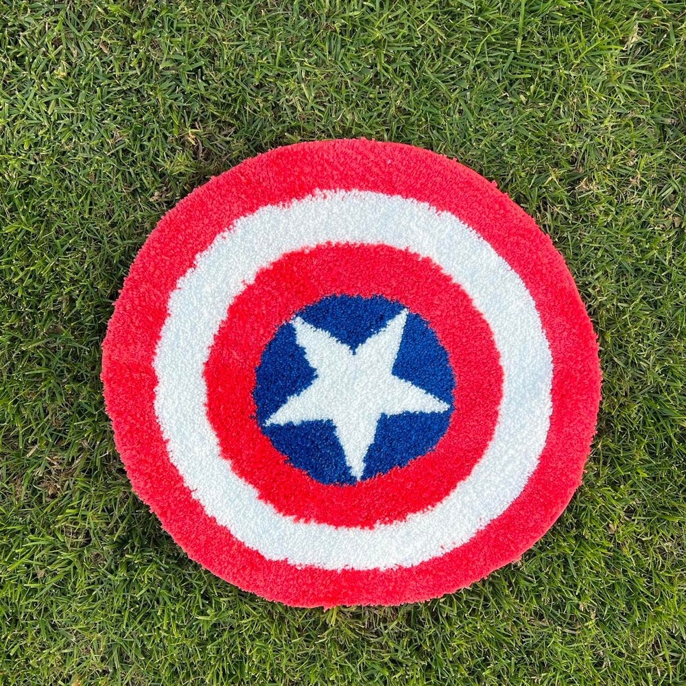 Captain America Shield Rug